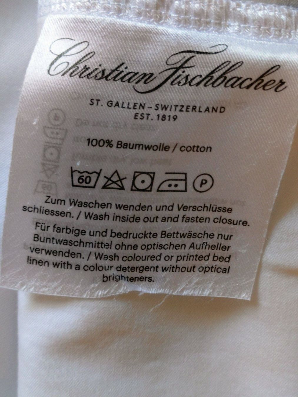 Babybay Bettwäsche: CHRISTIAN FISCHBACHER Bettwäsche Set – Gebraucht aus Bottmingen von Malina_Outlet 1