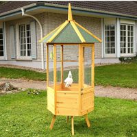 + Vogelvoliere XXL 6-Eck Vogelkäfig Vogelhaus