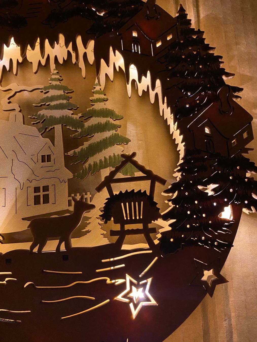 Tutte le decorazioni: Weihnachtskranz aus Holz mit LED – Nuovo (secondo la descrizione) da Eschlikon TG venduto da ArtRec 6