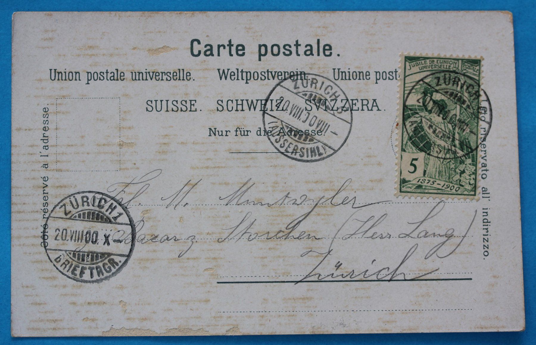 Cartes postales: ALTSTETTEN LITHO AK – D'occasion à Lotzwil par pirolh 1