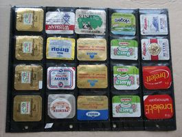 40   verschiedene           Butterdeckeli