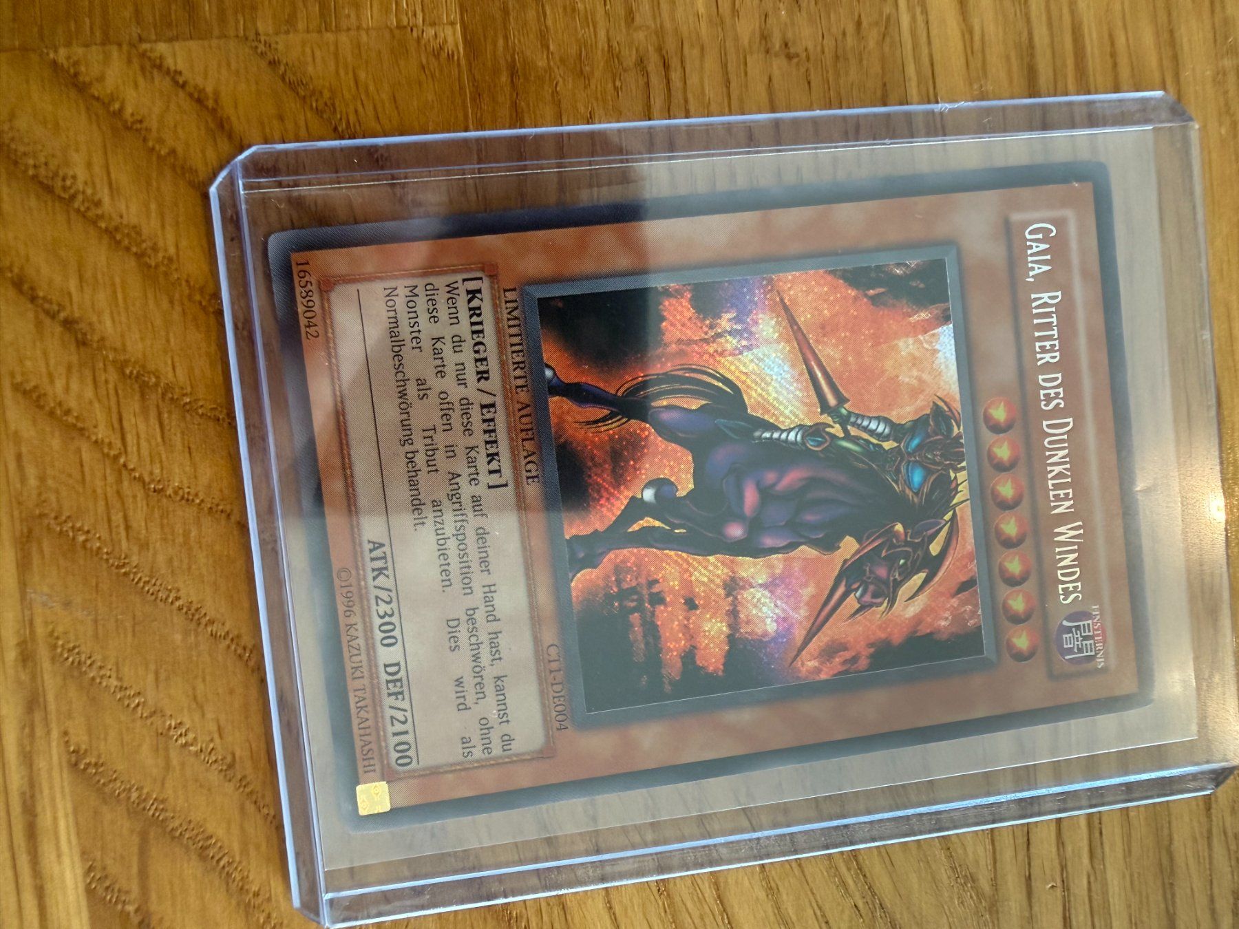 Yugioh Carte collezionabili: Gaia, Ritter des dunklen Windes, CT1-DE004 – Usato da Amriswil venduto da sim_nlb6