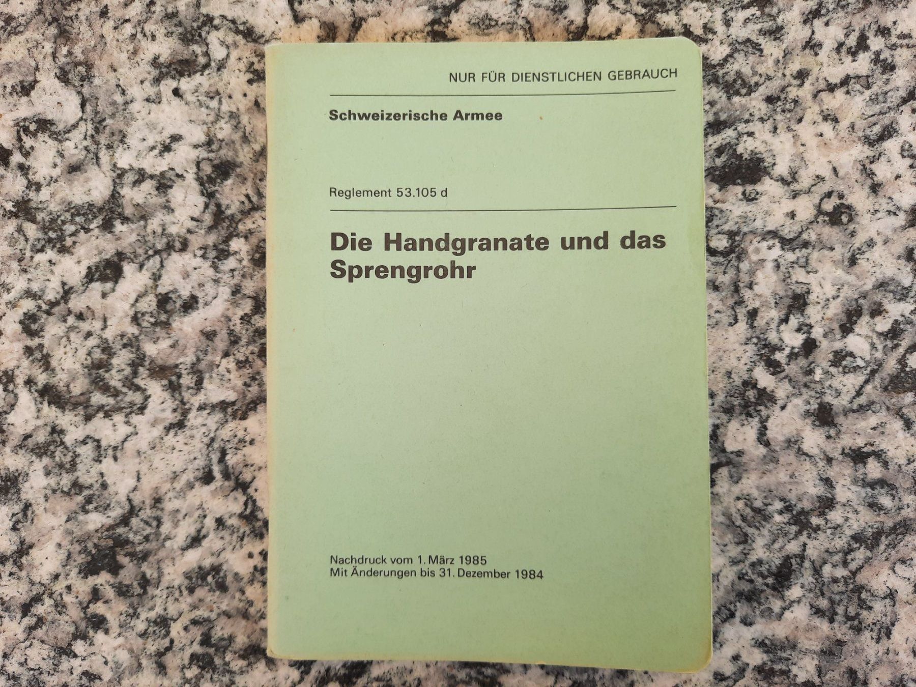 Libri: Die Handgranate und das Sprengrohr – Usato da Ruswil venduto da Sammlergeist