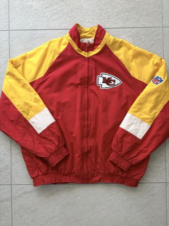 Veste Kansas City Chiefs NFL rouge jaune  XL made in usa