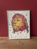 Aquarell Löwe