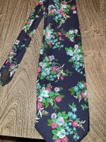 Manhattan Club Krawatte mit Blumenmuster, Vintage Style!