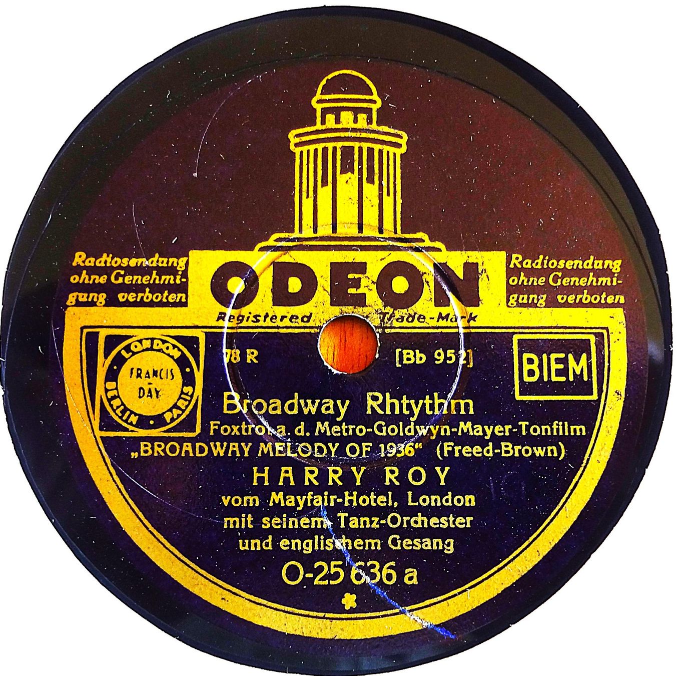 Schallplatten: Harry Roy, 25 Schellackplatten bester britischer Tanzmusik – Gebraucht aus Hemishofen von Phonomandy 1