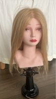 Frisierkopf blond mit Halterung