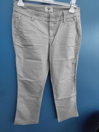 Sommerliche Damenhose hellgrau, Grösse 52, Top Zustand!