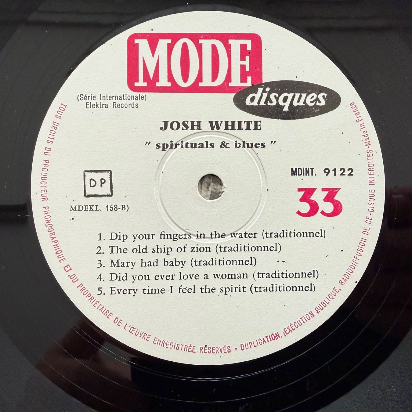 Dischi in vinile: JOSH WHITE - CHAIN GANG SONGS – Usato da Zürich venduto da fehlton 3