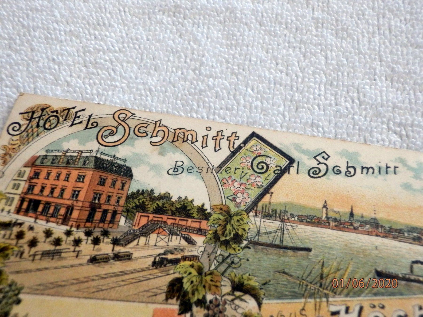 Cartes postales: Litho, Gruss aus Höchst am Main – D'occasion à Ueberstorf par dinbau 3