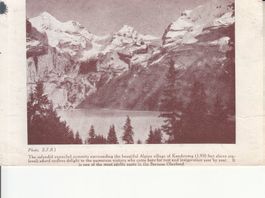 Kandersteg, engl. Karte 1929