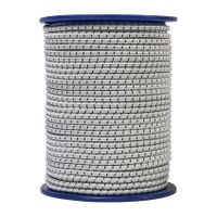 Meister elastisches Seil 8mm, weiss Kf schwarz, 100m