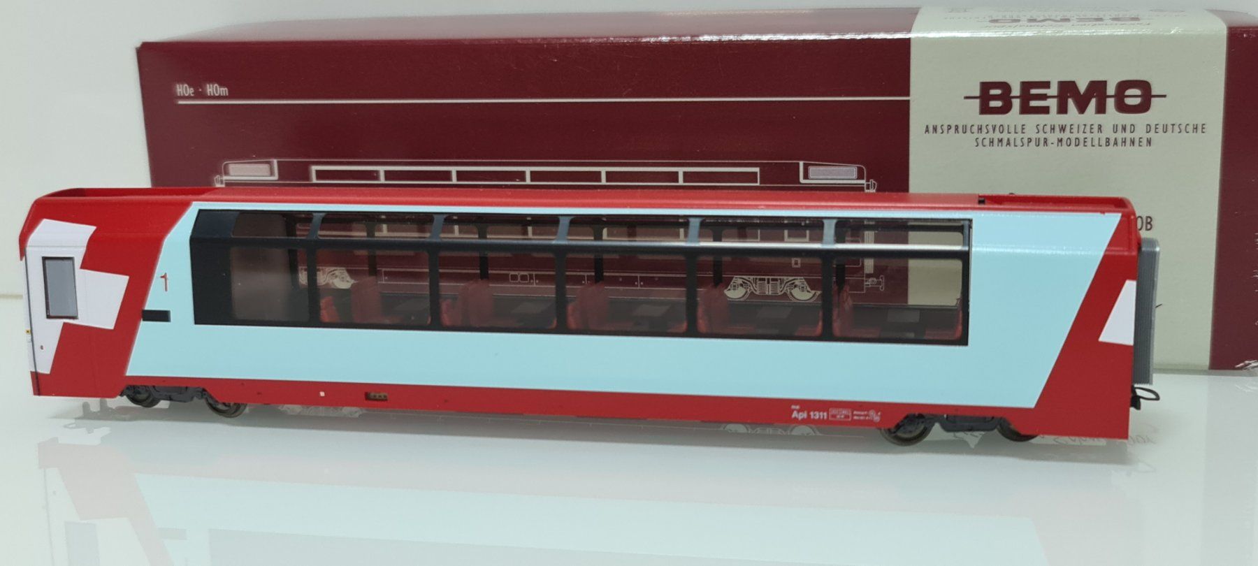 Bemo Modellini di ferrovie: Bemo RhB  Panoramawagen GEX Api1311   3289 101 – Nuovo (secondo la descrizione) da Neuenhof venduto da ludovicco