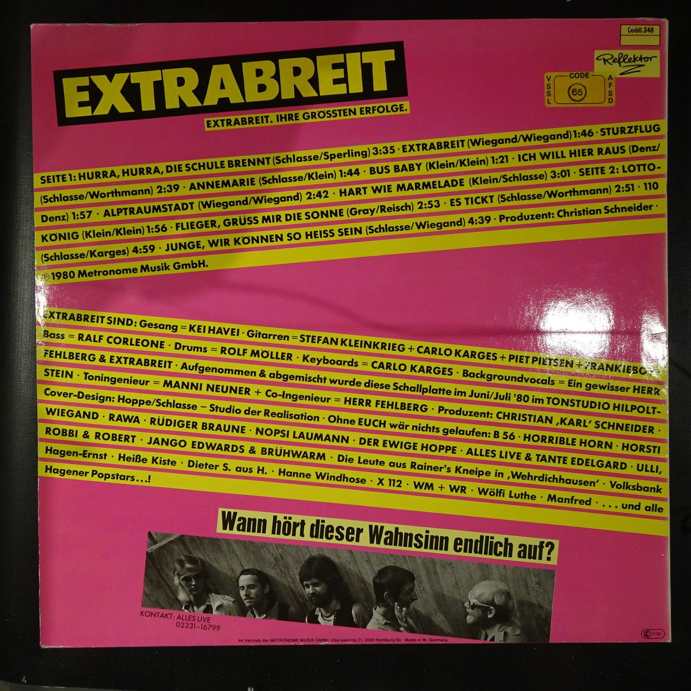 Extrabreit - Ihre Grössten Erfolge EX/EX (Gebraucht) in Muhen für CHF 5 ...