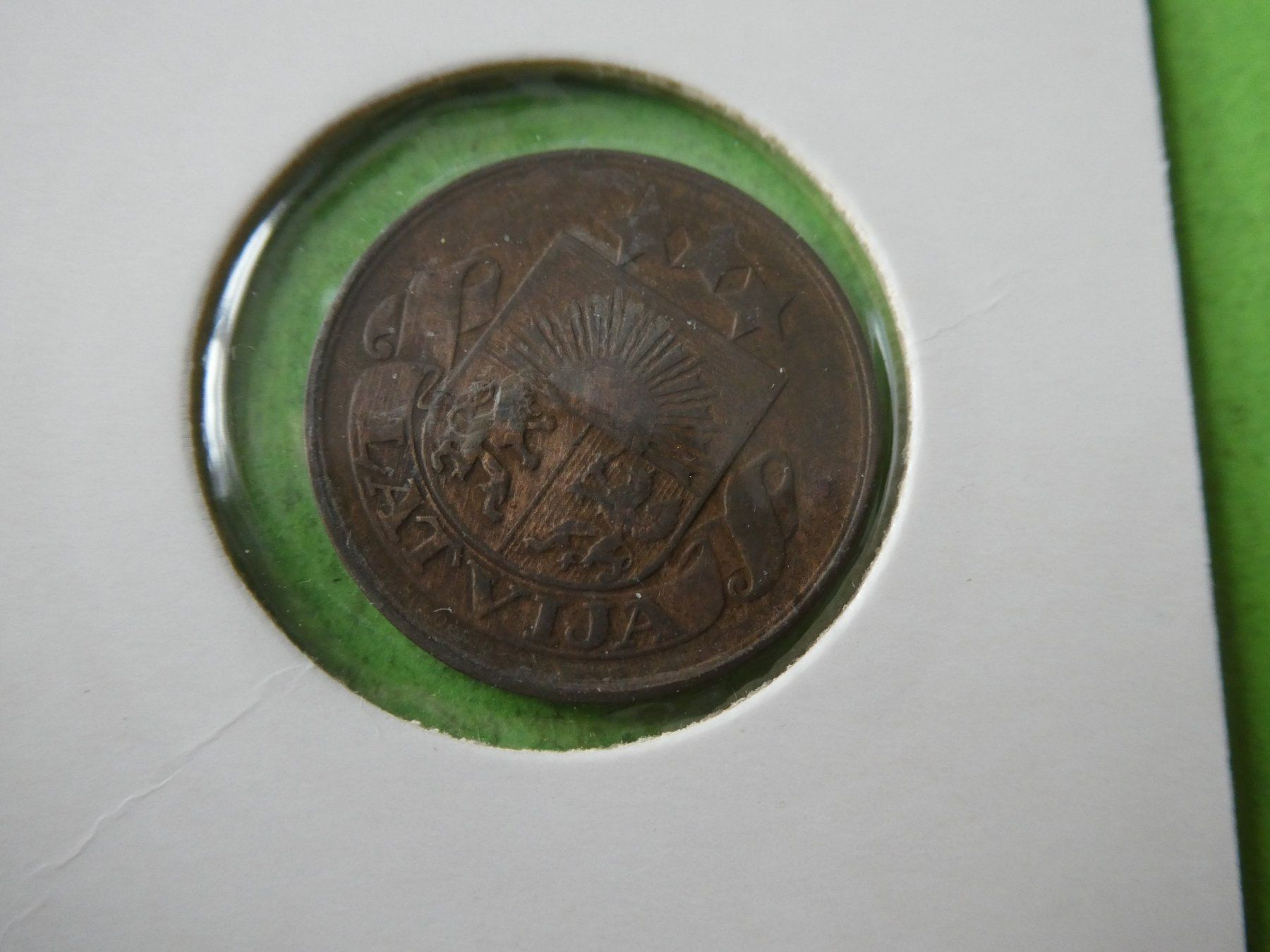 Tutti le monete: Llettland 1922, 5 Santimi – Usato da Hinterforst venduto da Rohusri 1