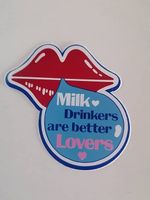 Milk Milch Vintage Sticker Abziehbild Aufkleber