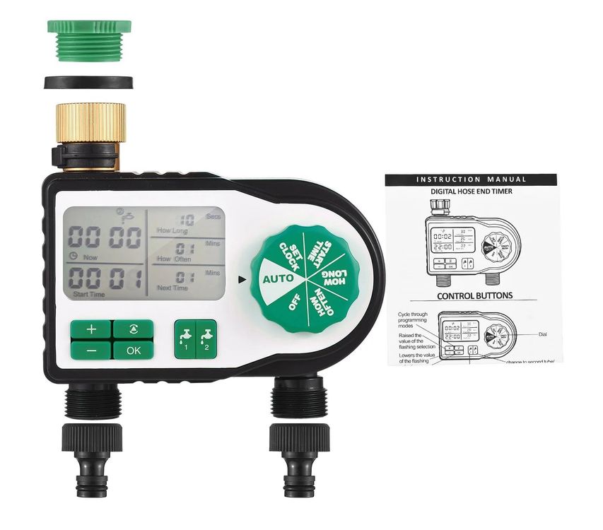 Rubinetteria: Digitaler automatischer Bewässerungs timer mit 2 anschlüsse – Nuovo e nell'imballaggio originale da Uerkheim venduto da Kaufoption 1
