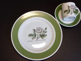 HUTSCHENREUTHER Teller Tasse P.J. Redouté IX