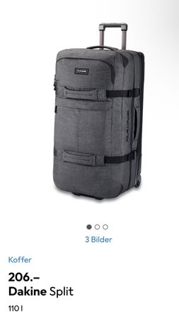 Reisekoffer Dakine Split Roller 110 Liter grau gebraucht
