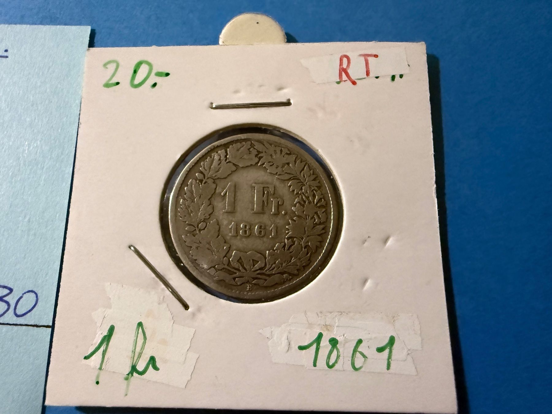 Taschenmesser: SUISSE : 1 FRANC 1861 - Argent – Gebraucht aus genève von GEnumist 1