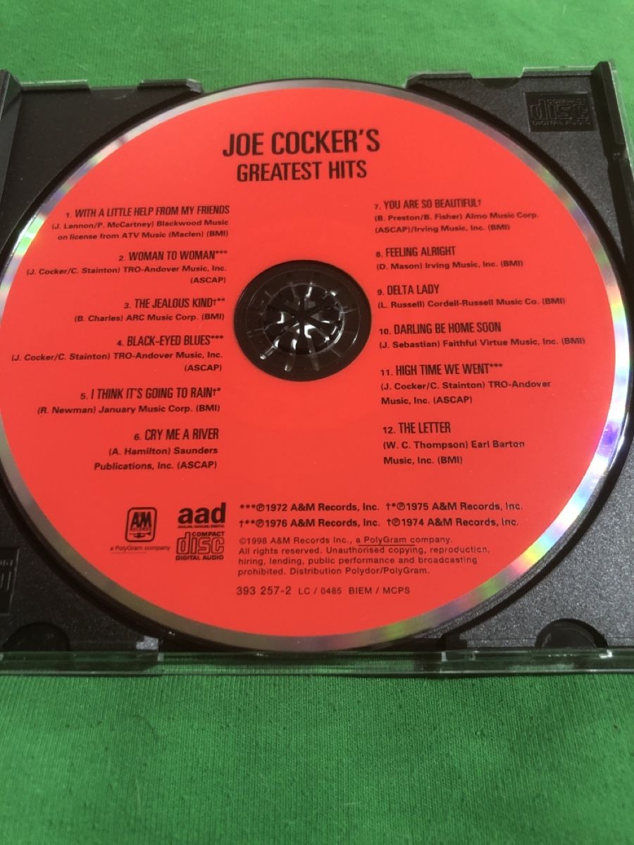 CDs: CD Joe Cocker  Greatest Hits – D'occasion à Flaach par rubo7 1