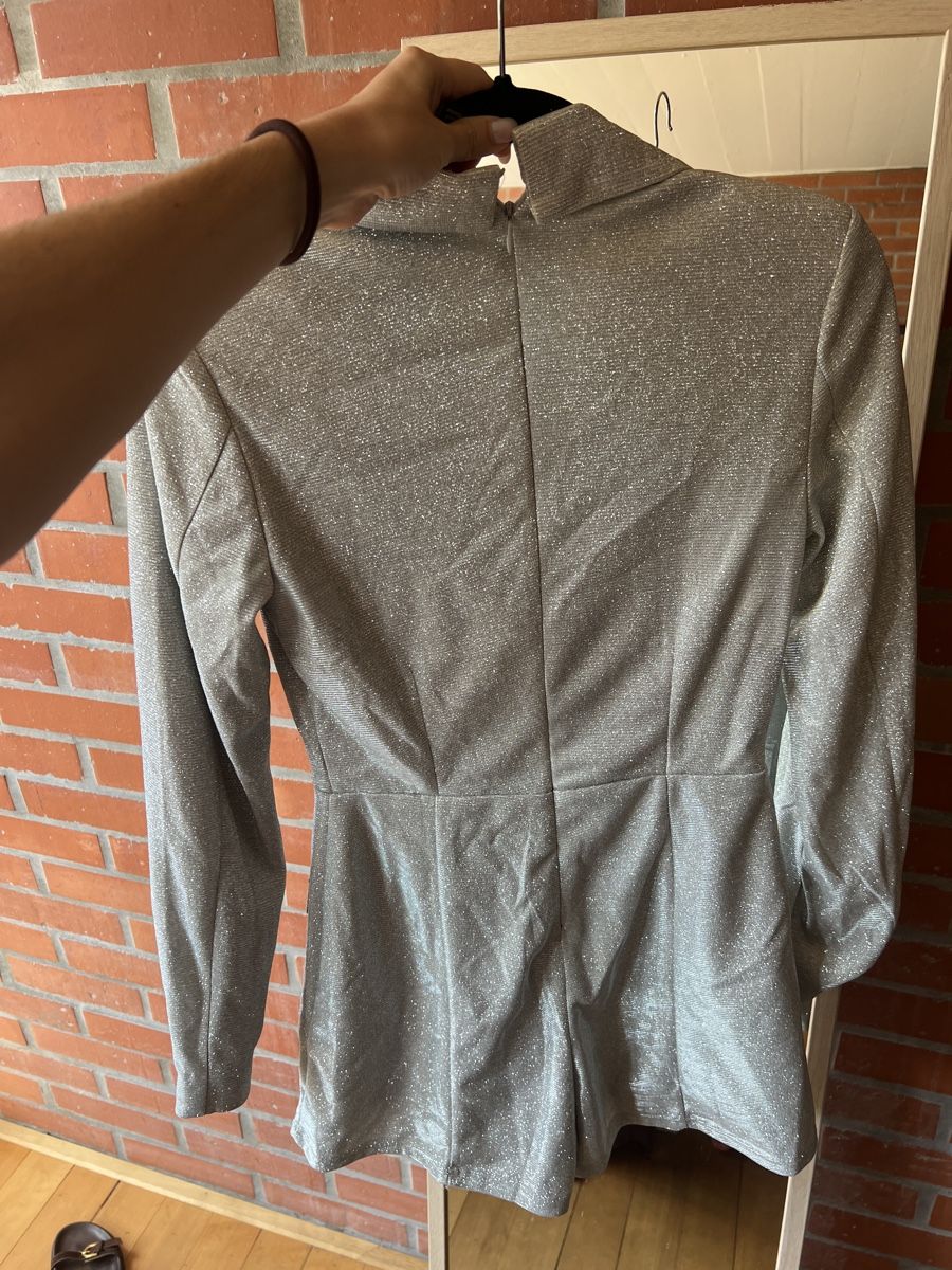 Tute: Eleganter Jumpsuit silber  – Usato da Biel/Bienne venduto da mona222 2