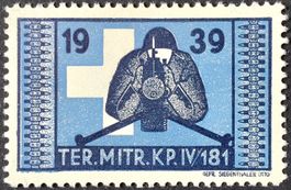 Soldatenmarke 2.WK, Ter Mitrailleur Kp IV/181, Wi Ter 376