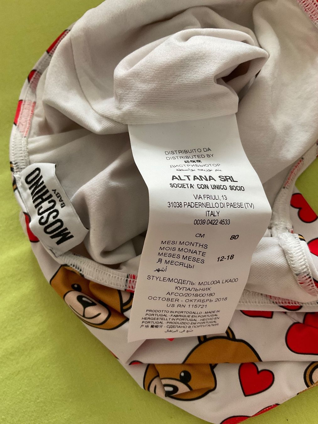Moschino Badekleider & Bikinis: MOSCHINO Badekleid Mädchen Gr 80 - 12-18 Monate – Gebraucht aus Schlieren von Vilsonella 1