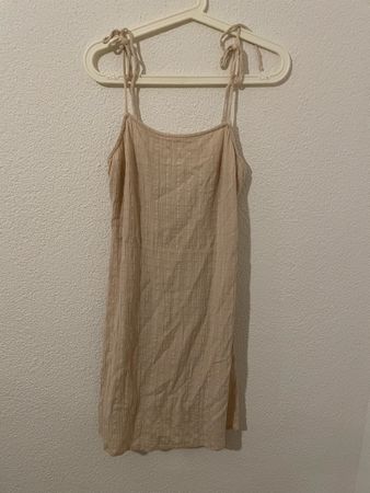 Sommerkleid Stradivarius Beige Grösse S