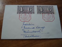 Brief 1943 100 Jahre Briefmarken, Mischfrankatur