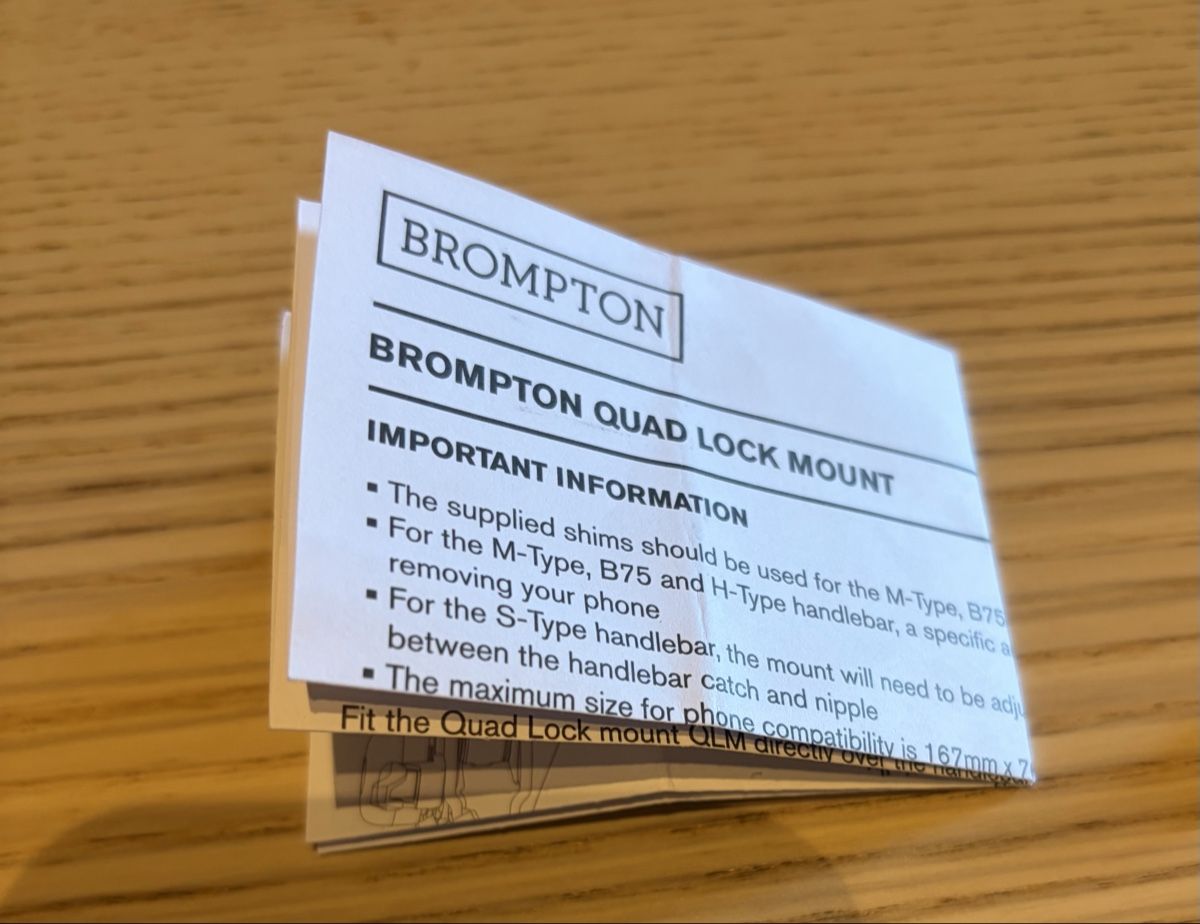 Quad Lock Halterungen: Quad lock Brompton – Neu (gemäss Beschreibung) aus Morges von Marlporto 2
