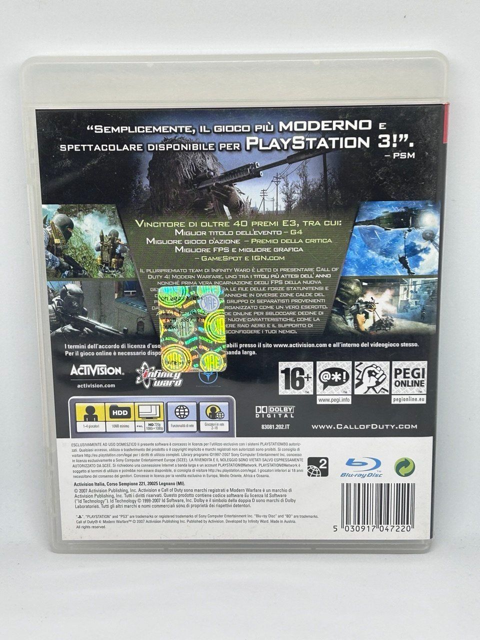 Sony Giochi: Call of Duty 4: Modern Warfare per PS3 – Usato da Giubiasco venduto da LorisVale 1
