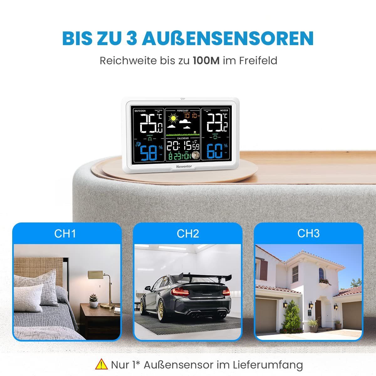 Altro per la casa: Wetterstation Funk mit Außensensor – Nuovo e nell'imballaggio originale da Nuglar venduto da SaleRitter 7