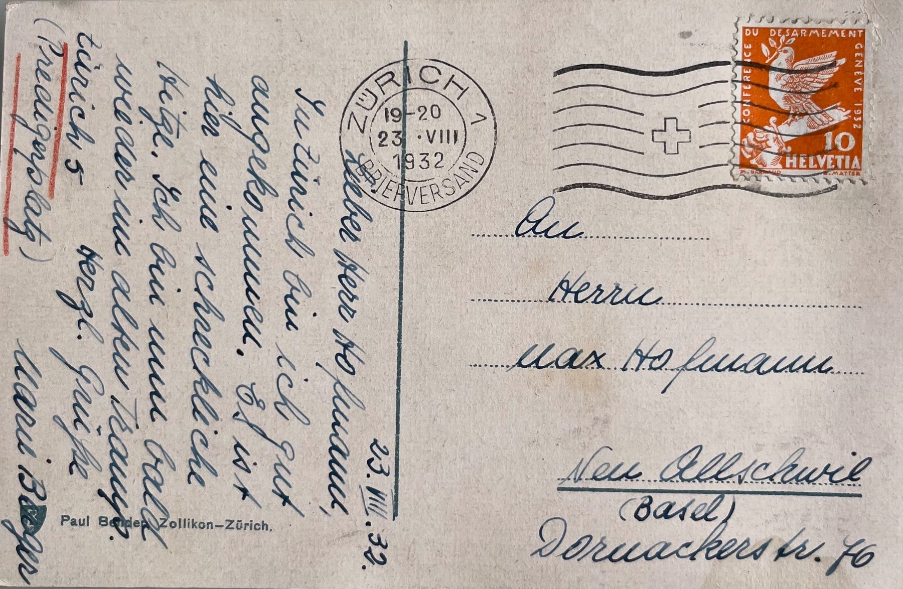 Cartoline postali: Antike Ansichtskarte Zürichhorn – Usato da Eschen venduto da ulr_qys2 1