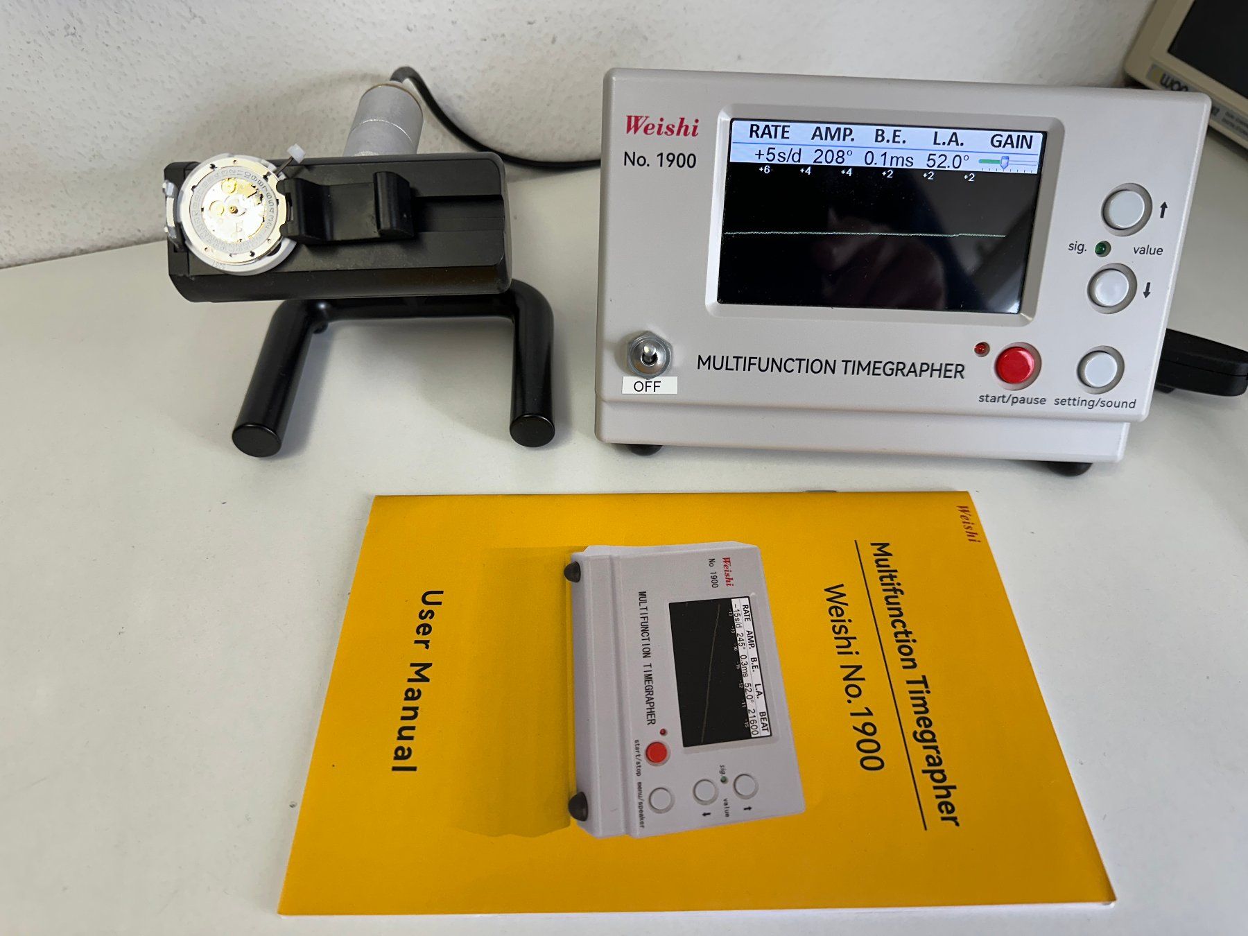Alle Werkzeuge: Weishi Timegrapher No. 1900, Multifunction’s Zeitwaage – Gebraucht aus Zürich von