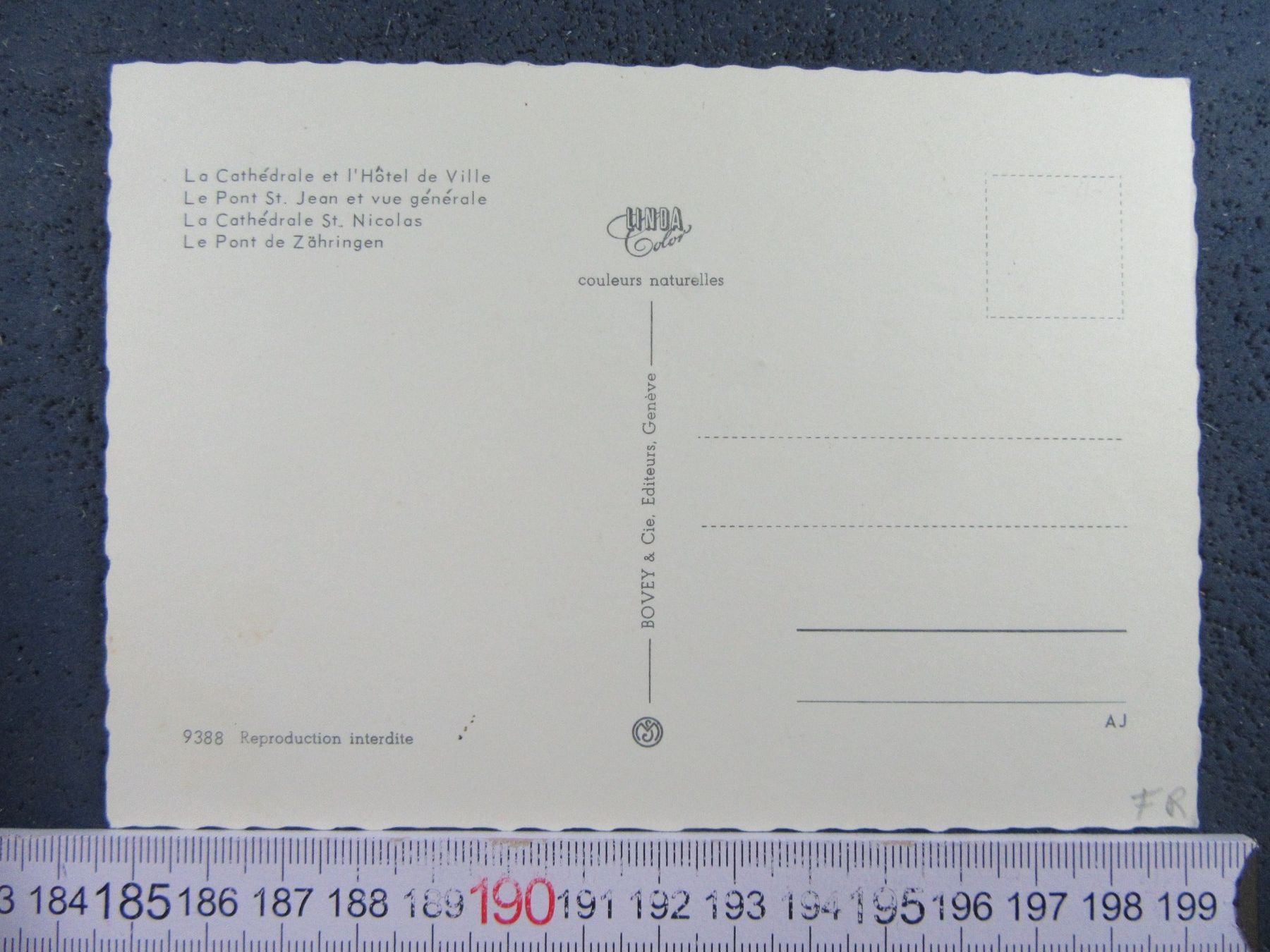 Cartoline postali: FRIBOURG FR AK – Usato da Ettingen venduto da Hausi4711 1