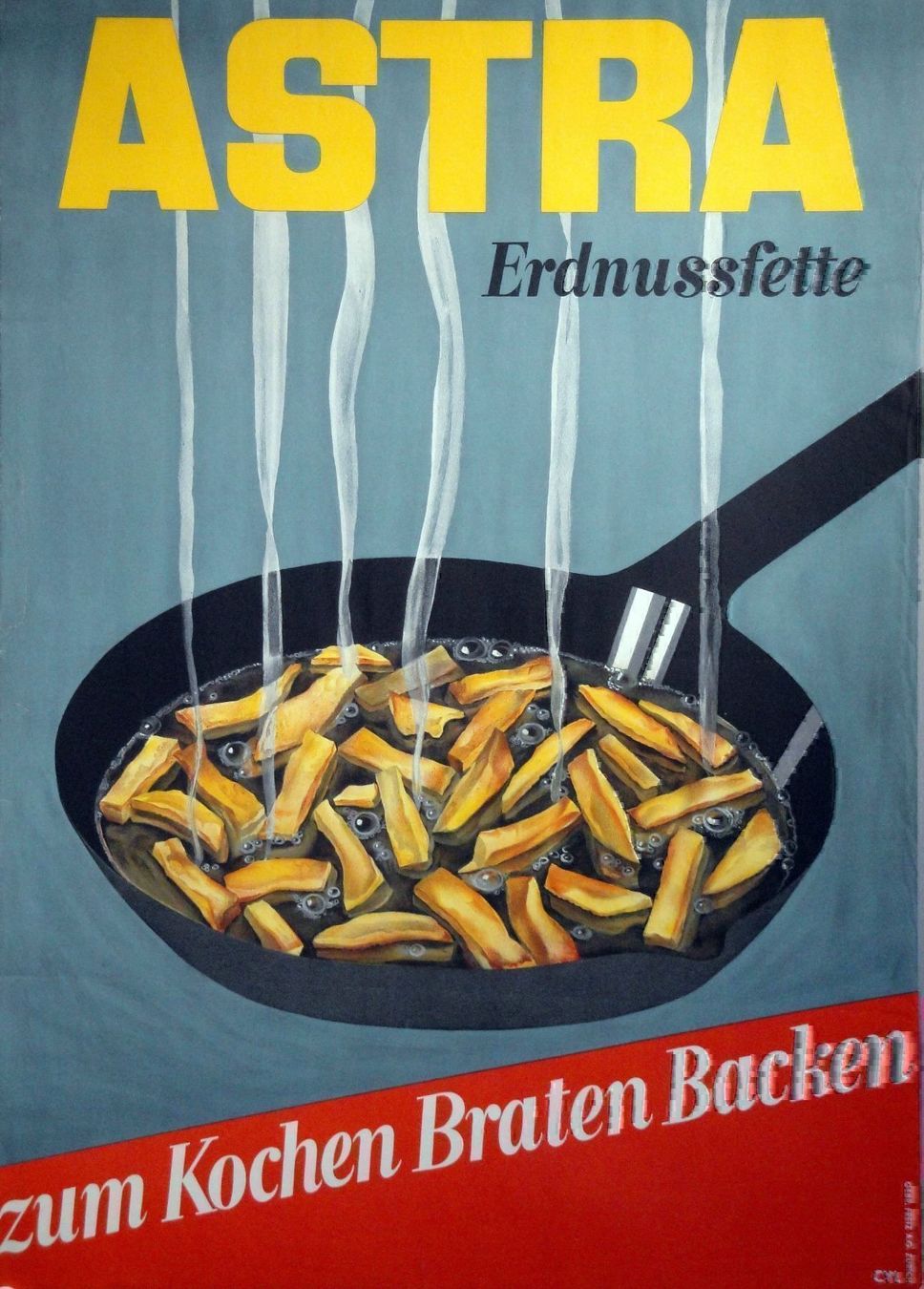 Poster & Bilder: ASTRA Erdnussfette zum Kochen u. Braten – Gebraucht aus Eggenwil von Joyart