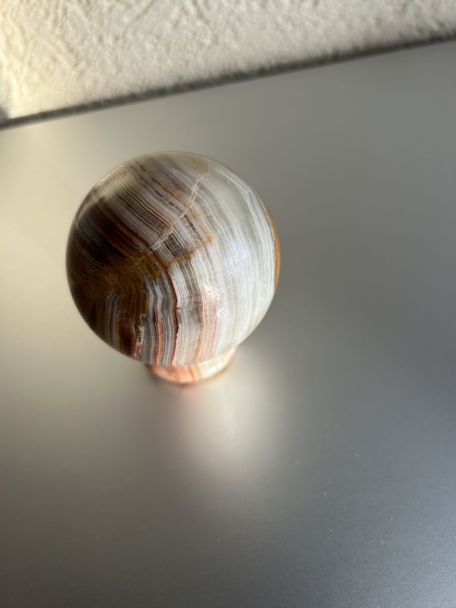 Mineralien & Heilsteine: Kugel aus Onyx Durchmesser 6,5 cm – Gebraucht aus Lengnau AG von Mefari 1