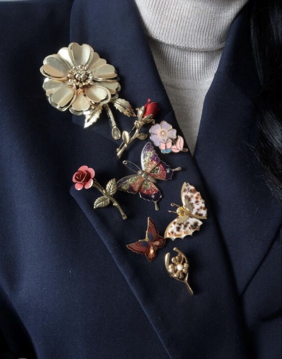 Spille & Fermagli: Broche vintage avec perles rose et crème – Usato da Genève venduto da DELIRBEADS 9