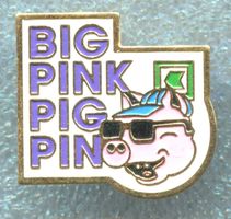 St.Galler Kantonalbank  BIG PINK PIG PIN