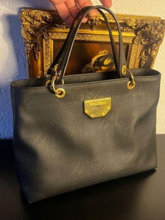 NINA RICCI Paris Vintage Tote Bag Schwarz TOP