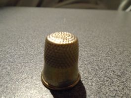 Fingerhut silberfarbig, verziert 8