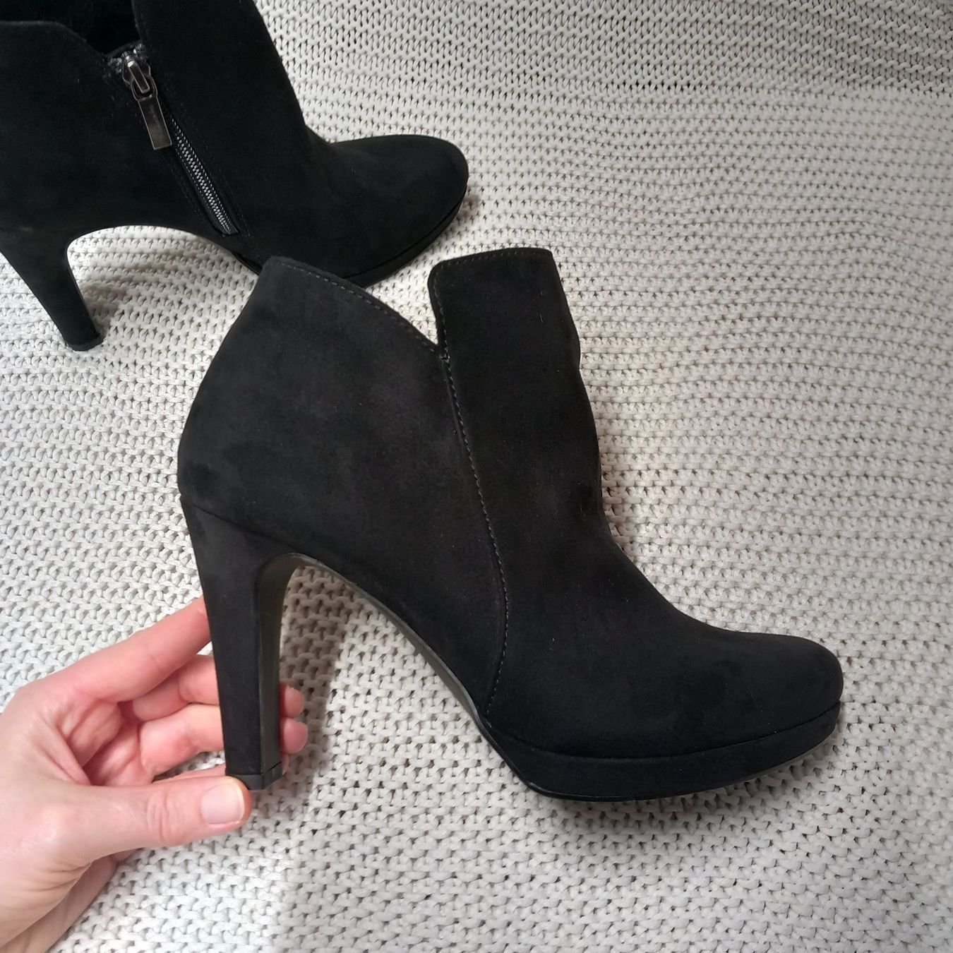 Tamaris Damenschuhe: Tamaris High Heels / Ankle Boots Gr.37 schwarz – Gebraucht aus Gwatt (Thun) von umwelt-brocki 1