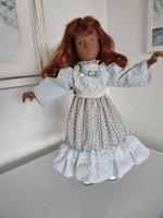 Puppenkleider Sasha, Puppenrock, Blumen, Spitzen, 29 cm