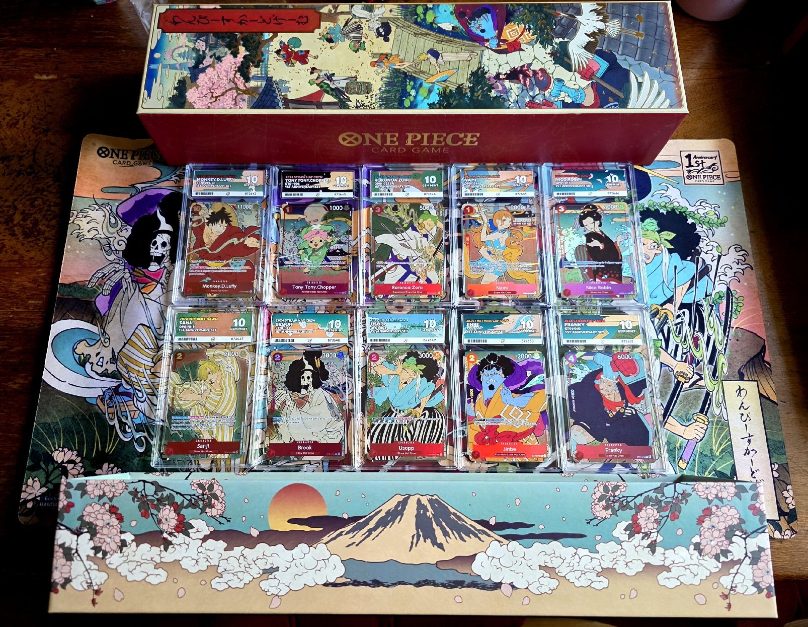 Bandai Carte collezionabili: One Piece - 1st Anniversary Set ACE 10 Sequential Full Set – Nuovo (secondo la descrizione) da Bern venduto da HotOden