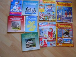 Fensterbilder sehr schöne Bücher u Hefte