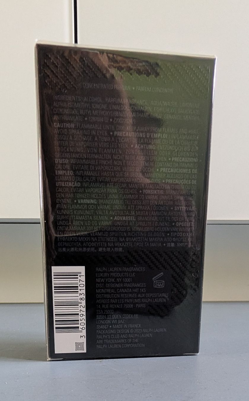 Ralph Lauren Profumi & Eau de Toilette: Ralph Lauren, Club Elixir, Eau de Parfum, 75ml – Nuovo e nell'imballaggio originale da Münsingen venduto da Rehtre 1