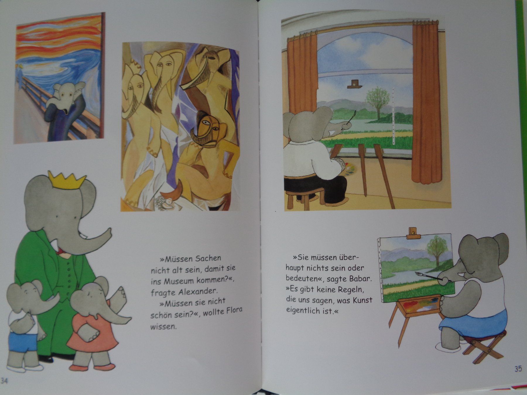 Bücher: Mit Babar im Museum-  Laurent de Brunhoff – Gebraucht aus Chur von Oregano1 4