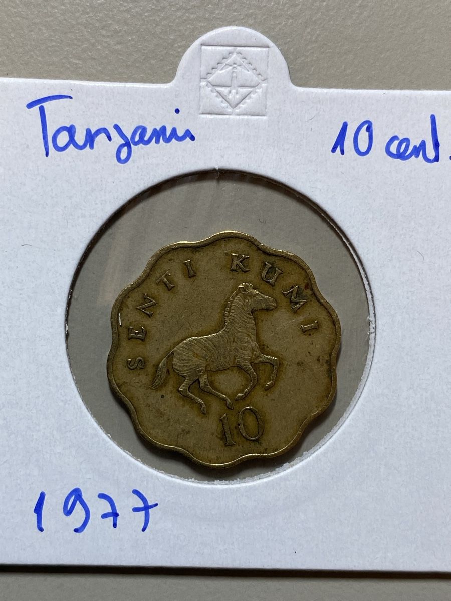 Alle Münzen: Tanzanie - 10 cents - 1977 – Gebraucht aus Payerne von Mike1682